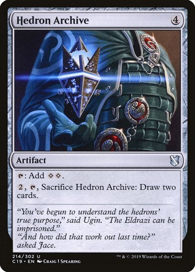 Hedron Archive (C19) #214 Uncommon (Lightly Played) Commander 2019 Magic: The Gathering: 2019