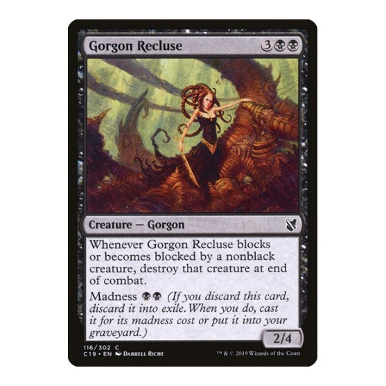 Gorgon Recluse (C19) #116 Common (Lightly Played) Commander 2019 Magic: The Gathering: 2019