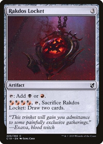 Rakdos Locket (C19) #220 Common (Lightly Played) Commander 2019 Magic: The Gathering: 2019
