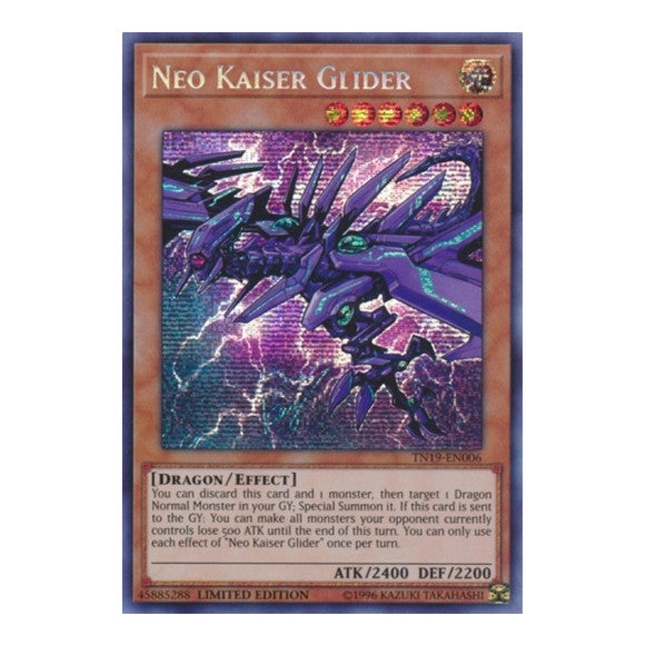 Neo Kaiser Glider (CT16) #TN19-EN006 Prismatic Secret Rare (Limited Near Mint) 2019 Gold Sarcophagus Tin YuGiOh: 2019