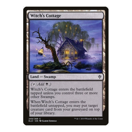Witchs Cottage (ELD) #249 Common (Lightly Played) Throne of Eldraine Magic: The Gathering: 2019