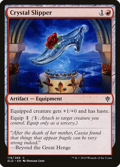 Crystal Slipper (ELD) #119 Common (Lightly Played) Throne of Eldraine Magic: The Gathering: 2019