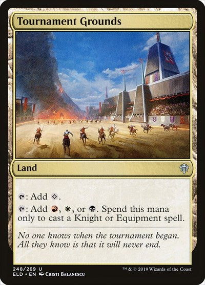 Tournament Grounds (ELD) #248 Uncommon (Lightly Played) Throne of Eldraine Magic: 2019