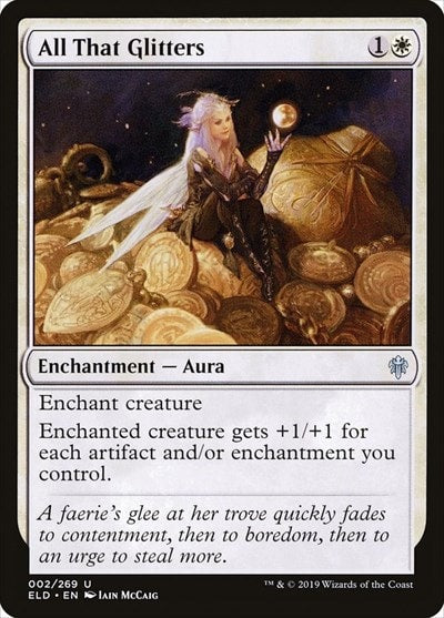 All That Glitters (ELD) #2 Uncommon (Lightly Played) Throne of Eldraine Magic: The Gathering: 2019