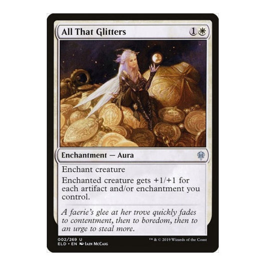 All That Glitters (ELD) #2 Uncommon (Lightly Played) Throne of Eldraine Magic: The Gathering: 2019