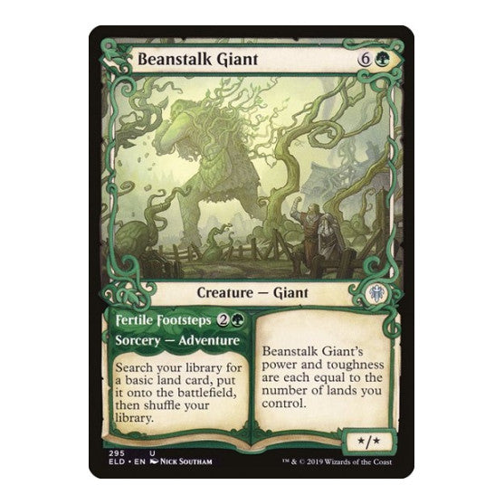 Beanstalk Giant (Showcase) (ELD) #295 Uncommon (Lightly Played) Throne of Eldraine Magic: The Gathering: 2019