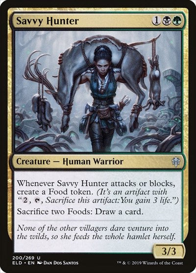 Savvy Hunter (ELD) #200 Uncommon (Lightly Played) Throne of Eldraine Magic: 2019