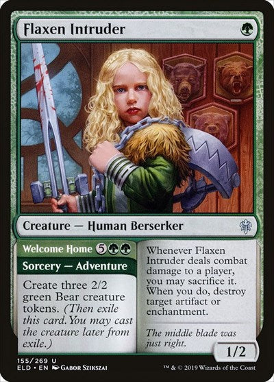 Flaxen Intruder (ELD) #155 Uncommon (Lightly Played) Throne of Eldraine Magic: 2019