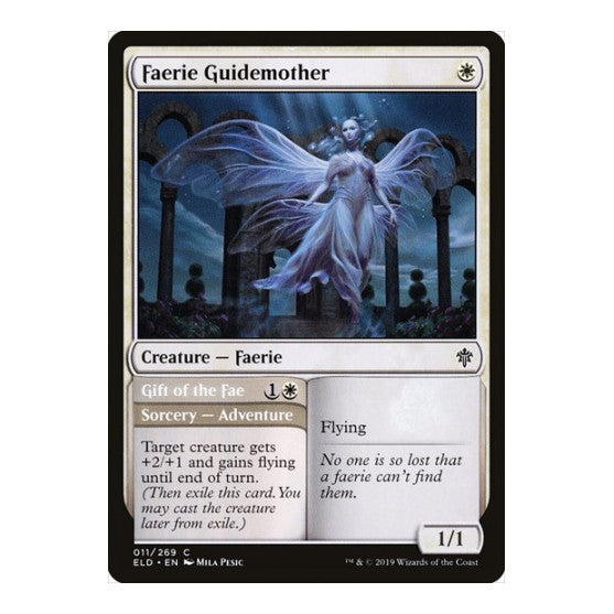Faerie Guidemother (ELD) #11 Common (Lightly Played) Throne of Eldraine Magic: The Gathering: 2019
