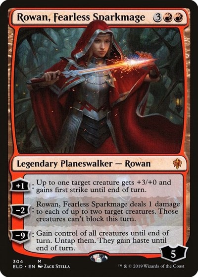 Rowan Fearless Sparkmage (ELD) #304 Mythic Rare (Lightly Played) Throne of Eldraine Magic: The Gathering: 2019