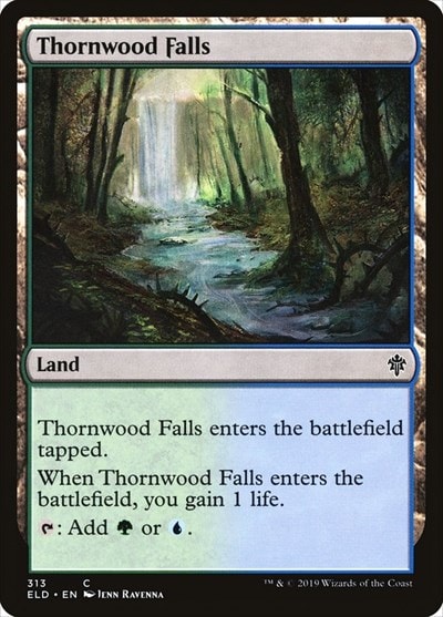 Thornwood Falls (ELD) #313 Common (Lightly Played) Throne of Eldraine Magic: The Gathering: 2019