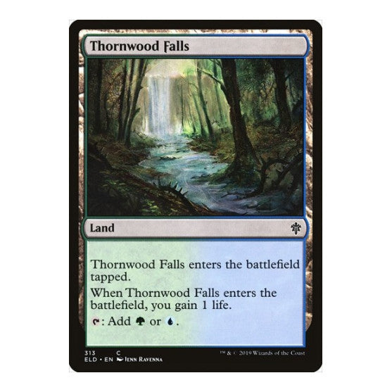 Thornwood Falls (ELD) #313 Common (Lightly Played) Throne of Eldraine Magic: The Gathering: 2019