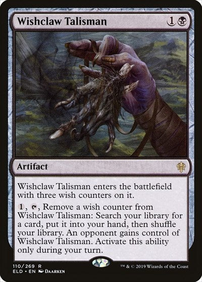Wishclaw Talisman (ELD) #110 Rare (Lightly Played) Throne of Eldraine Magic: The Gathering: 2019