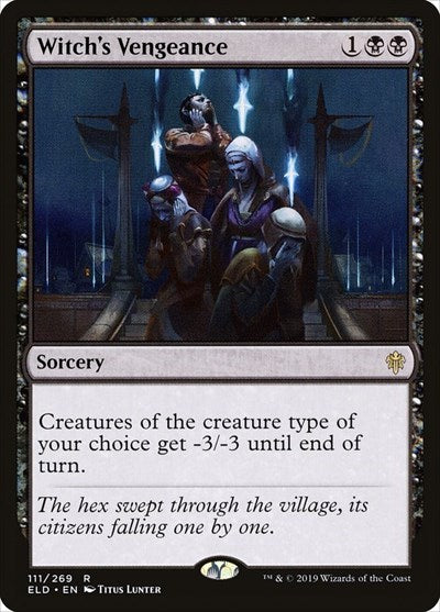 Witchs Vengeance (ELD) #111 Rare (Near Mint) Throne of Eldraine Magic: The Gathering: 2019