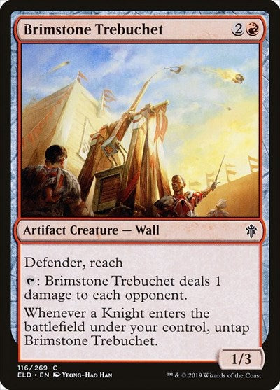 Brimstone Trebuchet (ELD) #116 Common (Lightly Played) Throne of Eldraine Magic: The Gathering: 2019