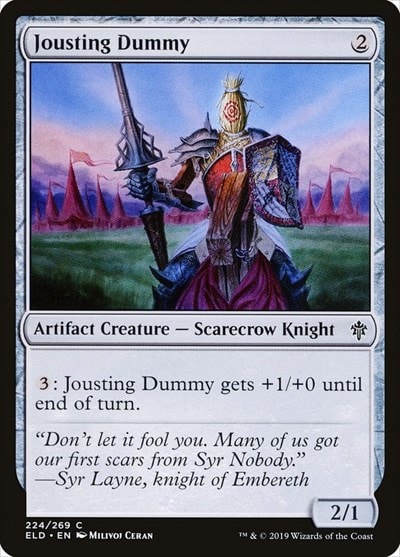 Jousting Dummy (ELD) #224 Common (Lightly Played) Throne of Eldraine Magic: The Gathering: 2019