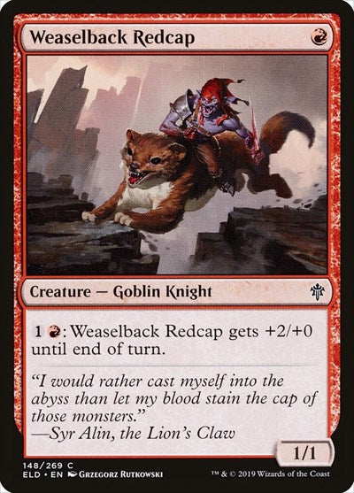 Weaselback Redcap (ELD) #148 Common (Lightly Played) Throne of Eldraine Magic: 2019