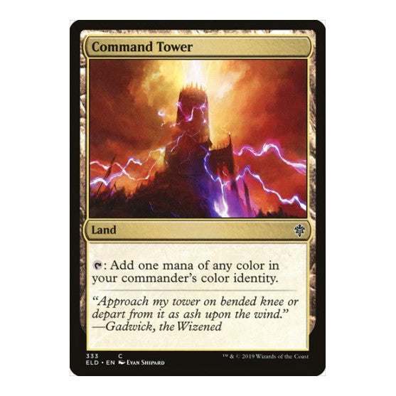 Command Tower (ELD) #333 Common (Lightly Played) Throne of Eldraine Magic: The Gathering: 2019