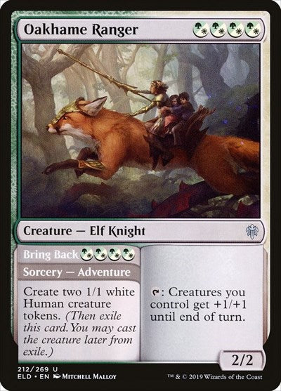 Oakhame Ranger (ELD) #212 Uncommon (Lightly Played) Throne of Eldraine Magic: The Gathering: 2019