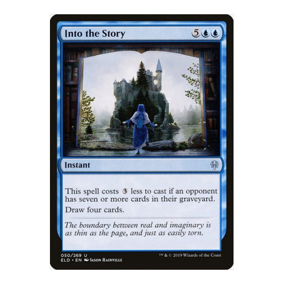 Into the Story (ELD) #50 Uncommon (Lightly Played) Throne of Eldraine Magic: The Gathering: 2019
