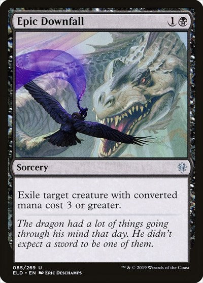 Epic Downfall (ELD) #85 Uncommon (Lightly Played) Throne of Eldraine Magic: The Gathering: 2019
