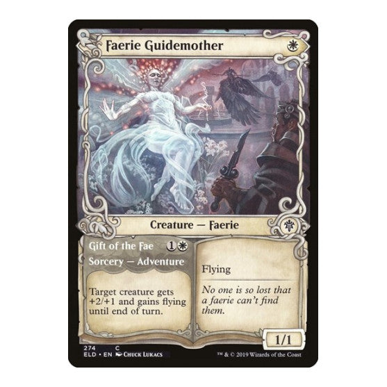 Faerie Guidemother Showcase (ELD) #274 Common (Foil Lightly Played) Throne of Eldraine Magic: The Gathering: 2019