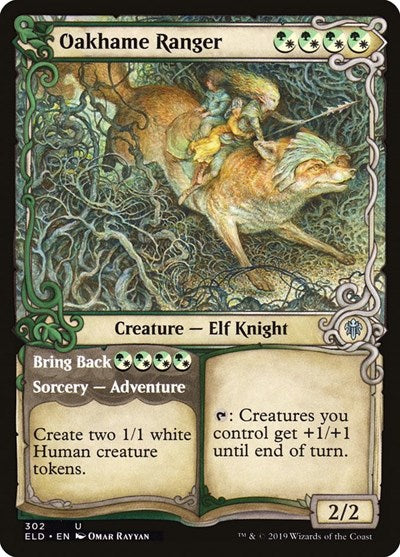 Oakhame Ranger Showcase (ELD) #302 Uncommon (Lightly Played) Throne of Eldraine Magic: 2019