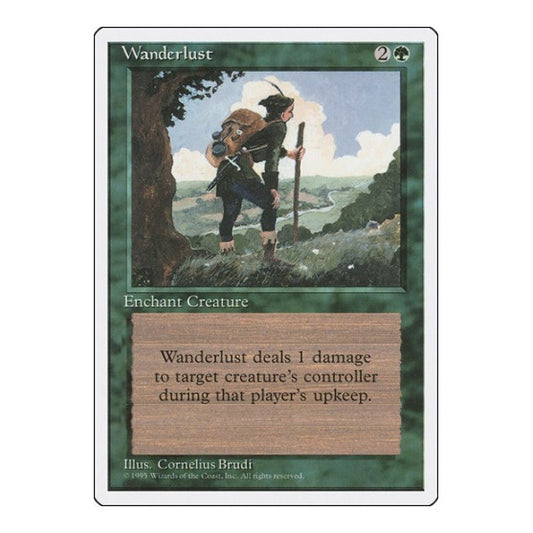 Wanderlust (4ED) #285 Uncommon (Lightly Played) Fourth Edition Magic: The Gathering: 1995