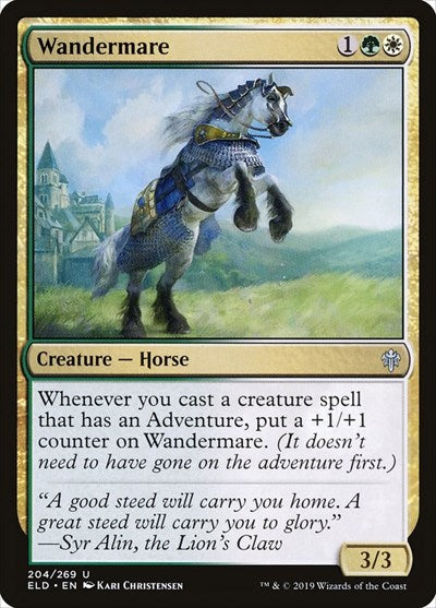 2019 Magic: Throne of Eldraine (ELD) - Wandermare (#204, Uncommon) (Lightly Played)
