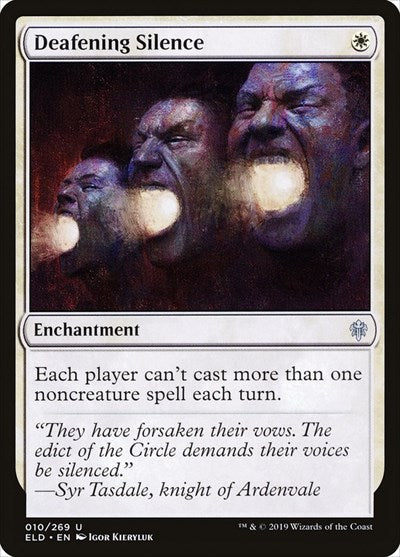 Deafening Silence (ELD) #10 Uncommon (Near Mint) Throne of Eldraine Magic: The Gathering: 2019