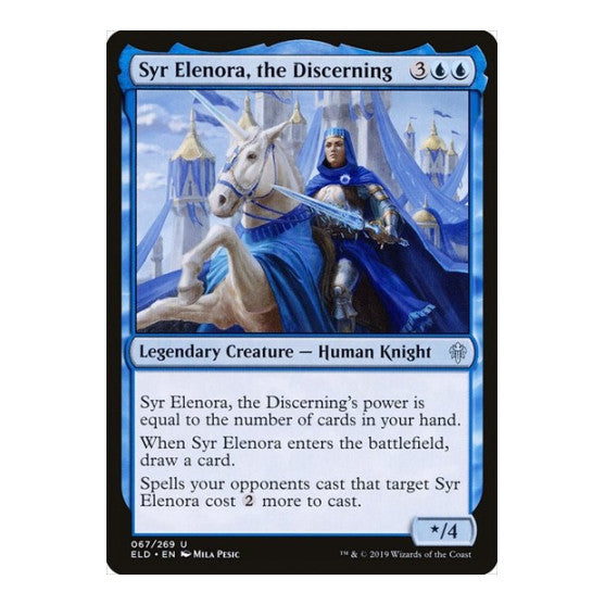 Syr Elenora the Discerning (ELD) #67 Uncommon (Lightly Played) Throne of Eldraine Magic: The Gathering: 2019