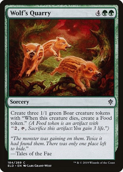 Wolfs Quarry (ELD) #184 Common (Lightly Played) Throne of Eldraine Magic: The Gathering: 2019