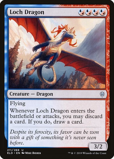 Loch Dragon (ELD) #211 Uncommon (Lightly Played) Throne of Eldraine Magic: 2019