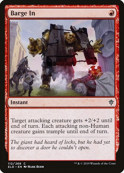 Barge In (ELD) #112 Common Throne of Eldraine Magic: The Gathering: 2019