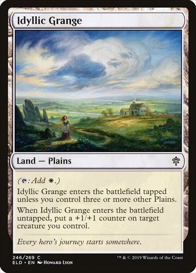 Idyllic Grange (ELD) #246 Common (Lightly Played) Throne of Eldraine Magic: The Gathering: 2019