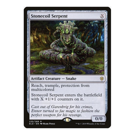 Stonecoil Serpent (ELD) #235 Rare (Lightly Played) Throne of Eldraine Magic: The Gathering: 2019