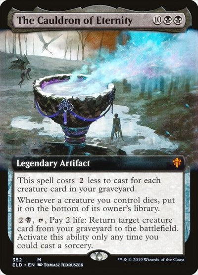 The Cauldron of Eternity Extended Art (ELD) #352 Mythic Rare (Lightly Played) Throne of Eldraine Magic: The Gathering: 2019