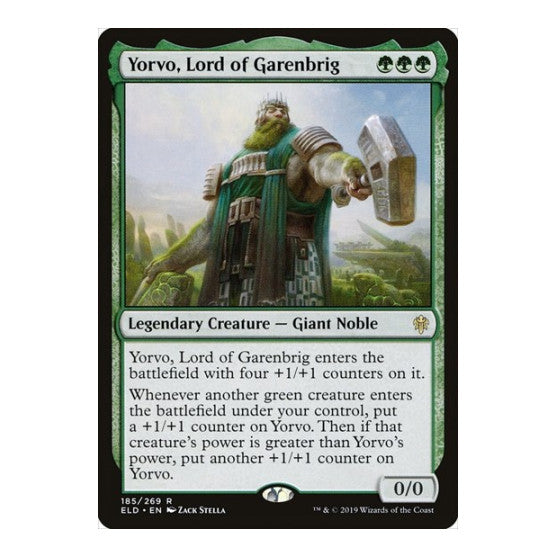 Yorvo, Lord of Garenbrig (ELD) #185 Rare (Lightly Played) Throne of Eldraine Magic: The Gathering: 2019