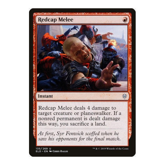 Redcap Melee (ELD) #135 Uncommon (Lightly Played) Throne of Eldraine Magic: The Gathering: 2019