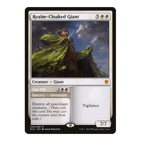 Realm Cloaked Giant (ELD) #26 Mythic Rare (Foil Lightly Played) Throne of Eldraine Magic: The Gathering: 2019