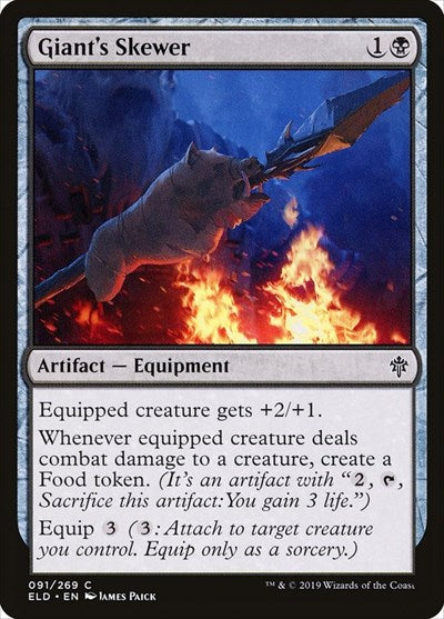 Giants Skewer (ELD) #91 Common (Lightly Played) Throne of Eldraine Magic: 2019