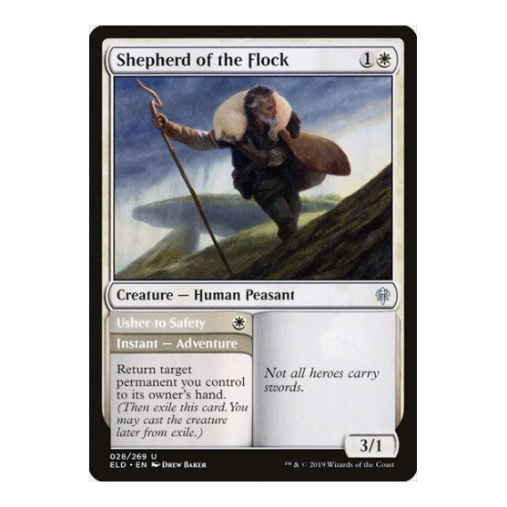 Shepherd of the Flock (ELD) #28 Uncommon (Lightly Played) Throne of Eldraine Magic: The Gathering: 2019