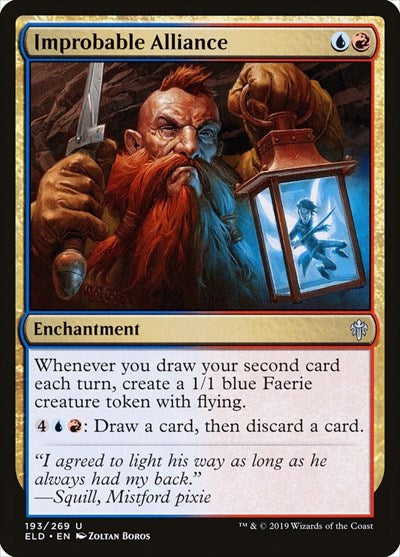 Improbable Alliance (ELD) #193 Uncommon (Lightly Played) Throne of Eldraine Magic: 2019