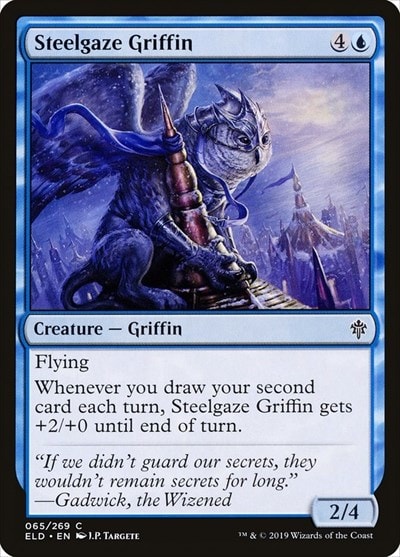 Steelgaze Griffin (ELD) #65 Common (Lightly Played) Throne of Eldraine Magic: The Gathering: 2019