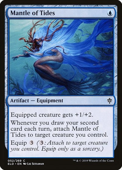 Mantle of Tides (ELD) #52 Common (Moderately Played) Throne of Eldraine Magic: 2019