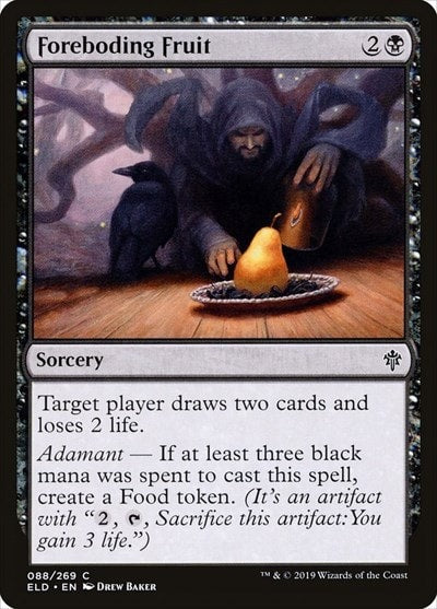 Foreboding Fruit (ELD) #88 Common (Lightly Played) Throne of Eldraine Magic: The Gathering: 2019