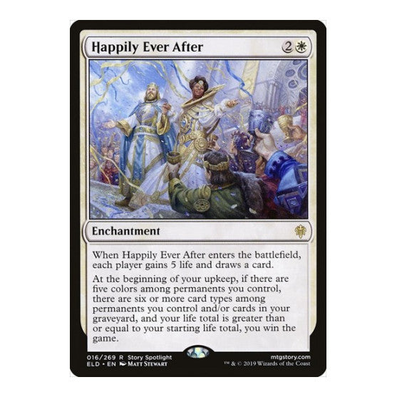 Happily Ever After (ELD) #16 Rare (Lightly Played) Throne of Eldraine Magic: The Gathering: 2019