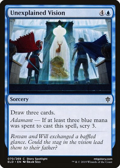 Unexplained Vision (ELD) #70 Common (Lightly Played) Throne of Eldraine Magic: 2019