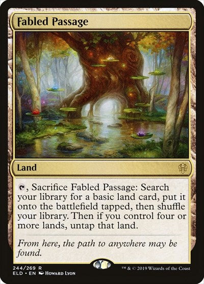 Fabled Passage (ELD) #244 Rare (Near Mint) Throne of Eldraine Magic: The Gathering: 2019