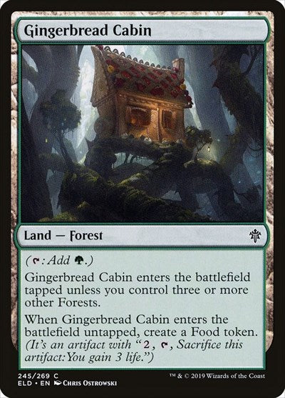 Gingerbread Cabin (ELD) #245 Common (Lightly Played) Throne of Eldraine Magic: The Gathering: 2019